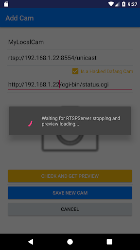DafangCam - RTSP Player Screen 3