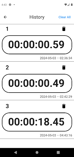 Stopwatch Plus Screen 2