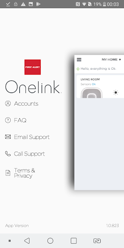 Onelink Home by First Alert Screen 3