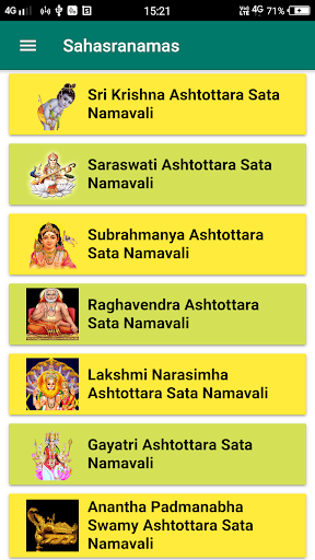 All God Sahasranamam, Namavali Screen 3