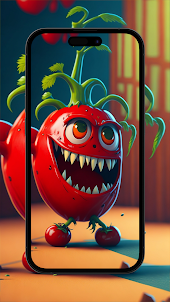 Mr Hungry Tomato Wallpaper 4k