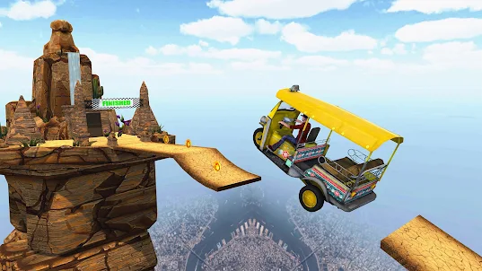 Modern Rickshaw Stunt Game 3D