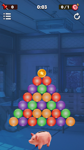 Android application Pop bubbles. Catch coins. screenshort