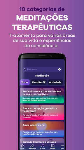 Android application Medita+ screenshort
