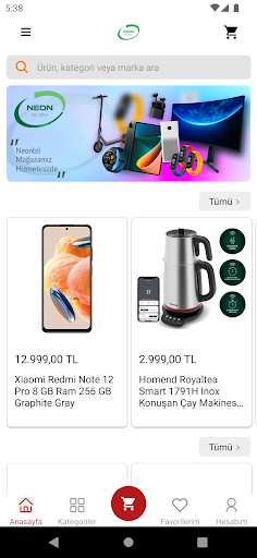 Android application Neonbil screenshort