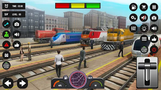 電車の運転手3d: 電車ゲーム
