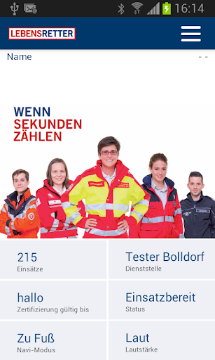 Android application LEBENSRETTER screenshort