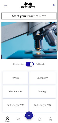 Infinity: Exam Prep Platform Screen 3