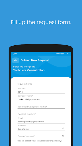 Daikin Partner Support Screen 3