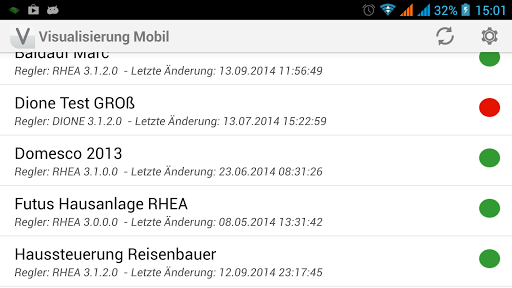 Android application Hauschild MSR Mobil screenshort