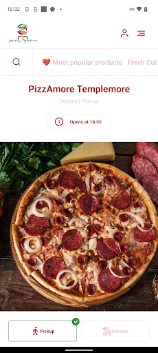 Android application PizzAmore Templemore screenshort
