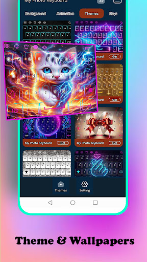 Android application Kitty Cat Keyboard screenshort