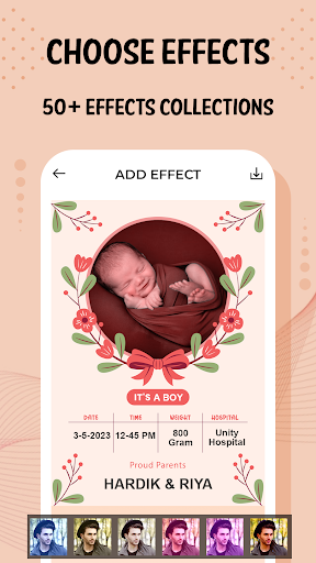 NewBorn Baby Photo Frame Screen 3