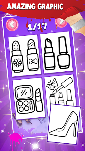 Beauty Coloring Book Glitter Screenshot 2 - AppWisp.com