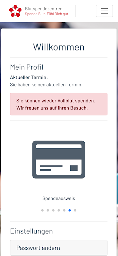 BZD Blutspenden Screen 3