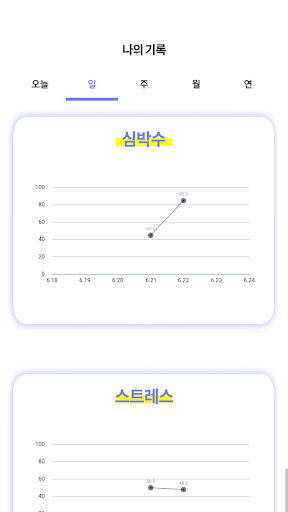 Heart Monitor : 심박수, 스트레스 모니터링 Screen 3