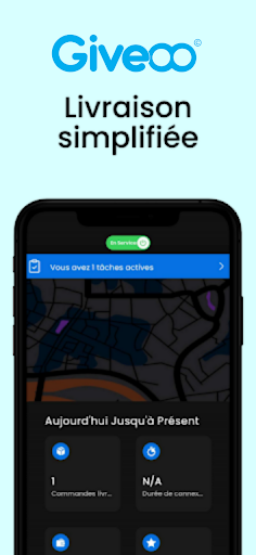 Android application Giveoo Driver screenshort