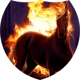 Fiery horse Live Wallpaper icon