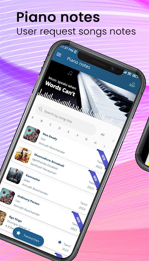 Android application Piano Notes | Tamil | Telugu screenshort