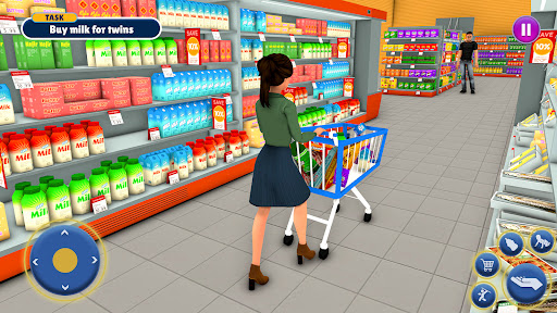 Android application Twins Mother Simulator Game 3D screenshort