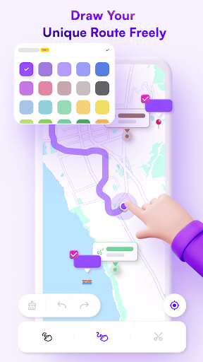Android application Exping: Trip Planner & Map screenshort
