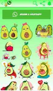 Captura 21 stickers Aguacate android