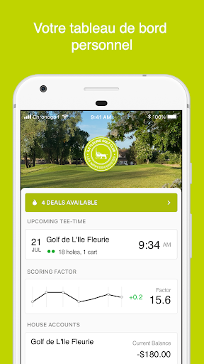 Android application Ile Fleurie Golf Club screenshort