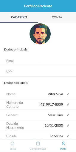 ClickConsultas Screen 3
