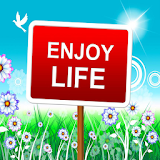 Tips for living a happy life icon