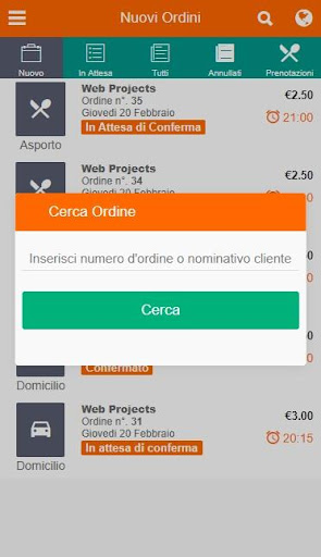 SpeedFork - App Fornitore Screen 3