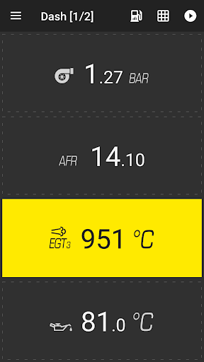 Android application UTCOMP all in one gauge screenshort