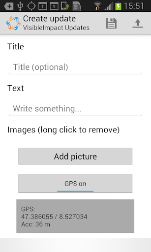 VisibleImpact Data Collection Screen 3