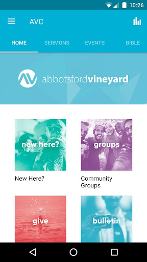 Android application Abbotsford Vineyard Church screenshort