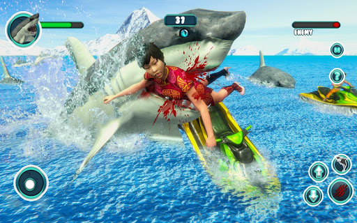 Shark Attack Game Simulator:Big Shark Games APK MOD Download 1