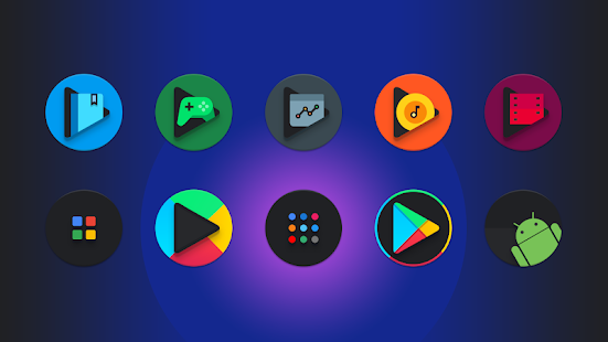 Baked - Dark Android Icon Pack Capture d'écran