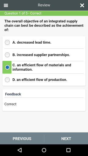 CPIM-BSP All-in-One Exam Screenshot 4 - AppWisp.com