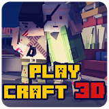 pixel play: craft block world icon
