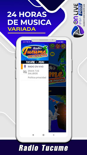 Android application Radio Tucume - Chiclayo screenshort