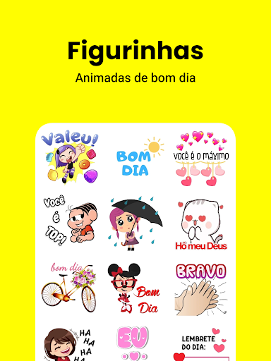 Figurinhas bom dia e boa noite