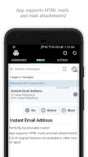 InstAddr Instant Email Address v2021.03.12.1 Mod APK Sap