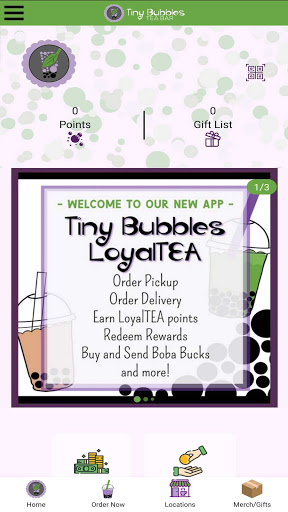 Tiny Bubbles Tea Bar Screen 2