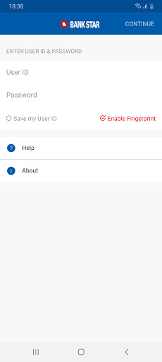 Android application Bank Star Mobile screenshort