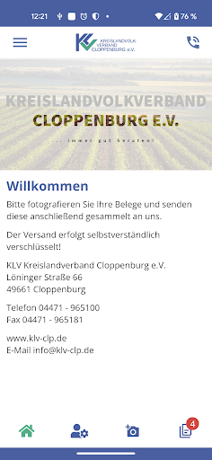 Android application KLV Kreislandvolkverband CLP screenshort