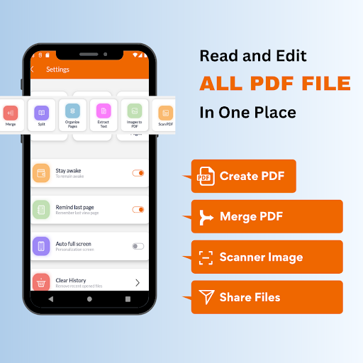 Android application Bodiva - PDF Reader & Editor screenshort