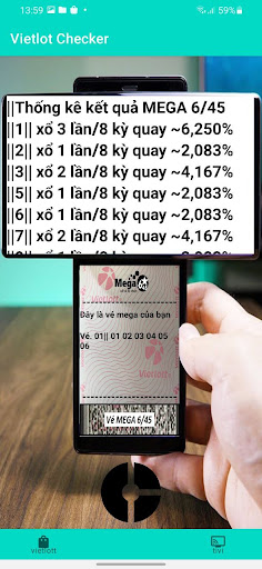 Android application vietlot screenshort