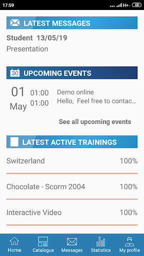Opigno LMS Screen 2