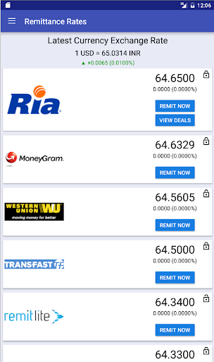 Remittance Exchange Rates