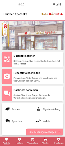 Android application Blücher-Apotheke screenshort