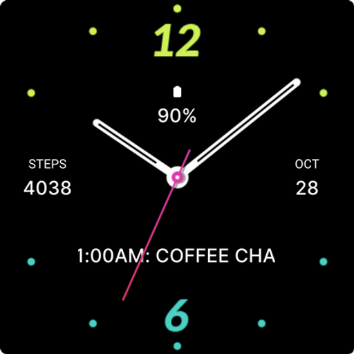 Essential Black Watch Face screenshot 3