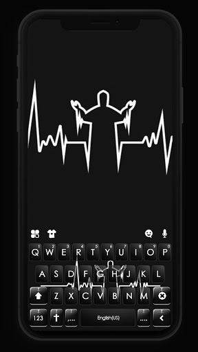 Android application Jesus Heartbeat Keyboard Backg screenshort